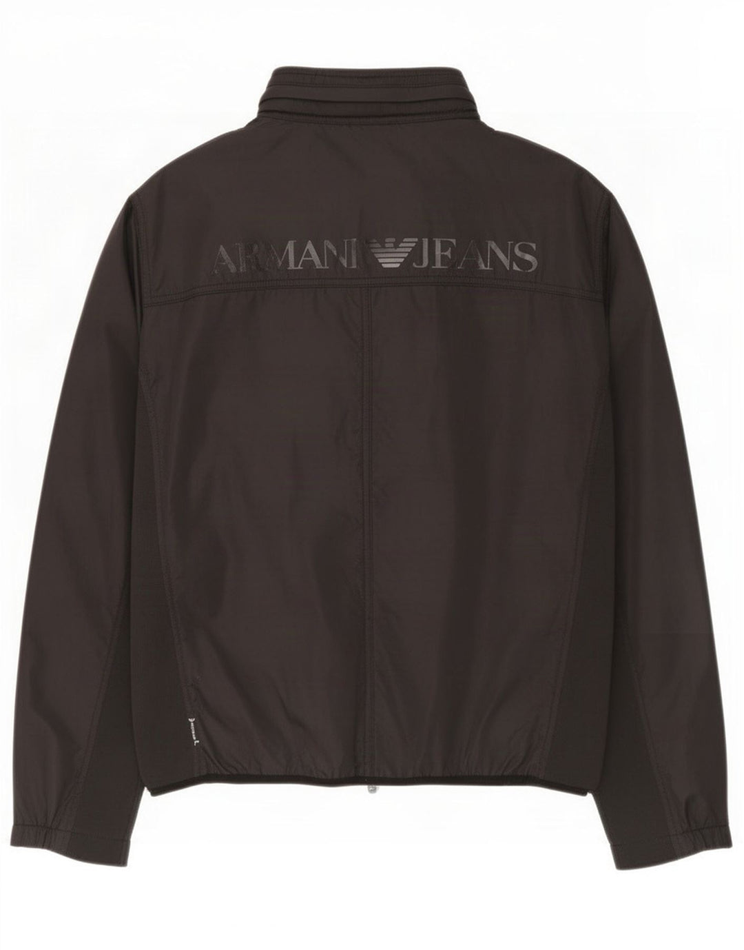 Armani Jeans Herre grafisk træningsdragt Topjakke Stor sort polyamid