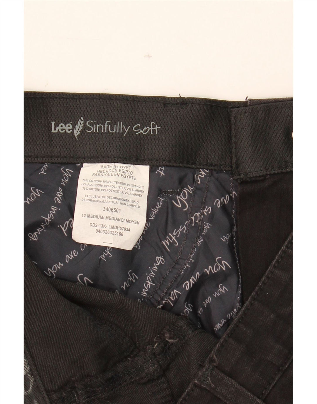 LEE Womens Bootcut Jeans US 12 Large W32 L32 Black Cotton Vintage Lee and Second-Hand Lee from Messina Hembry 