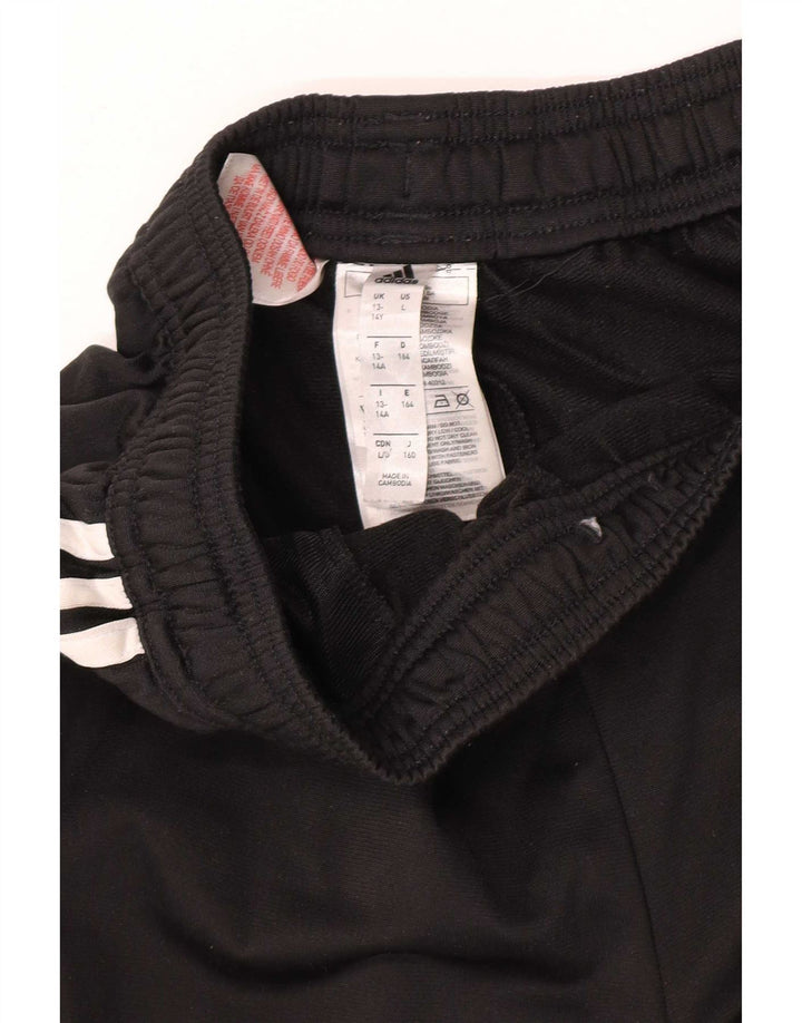 Adidas Drenge Træningsdragt Bukser 13-14 År Sort Polyester