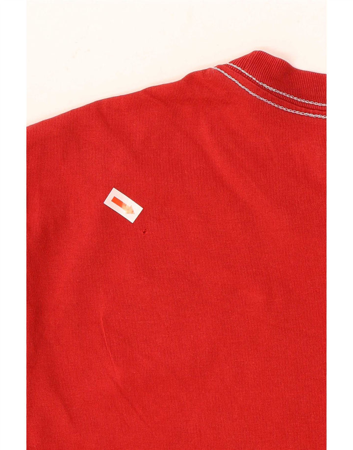 Adidas Grafisk T-shirt top til mænd, stor rød bomuld