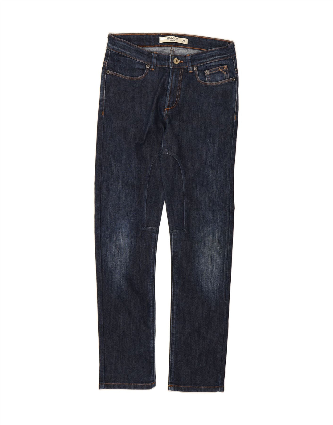 SIVIGLIA Womens Slim Jeans W27 L28 Navy Blue Cotton Vintage SIVIGLIA and Second-Hand SIVIGLIA from Messina Hembry 
