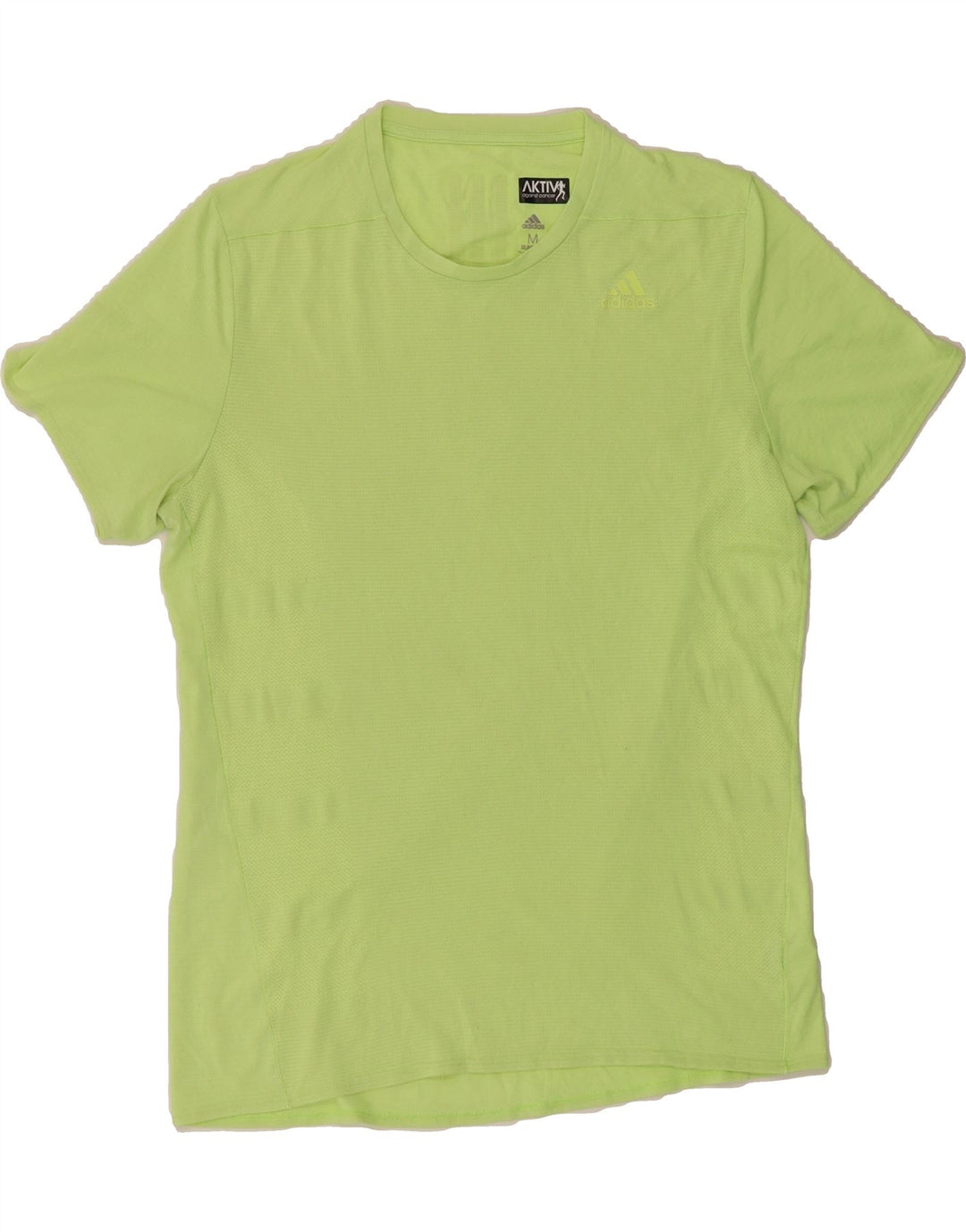 ADIDAS Mens Climacool T-Shirt Top Medium Green Polyester Vintage Adidas and Second-Hand Adidas from Messina Hembry 