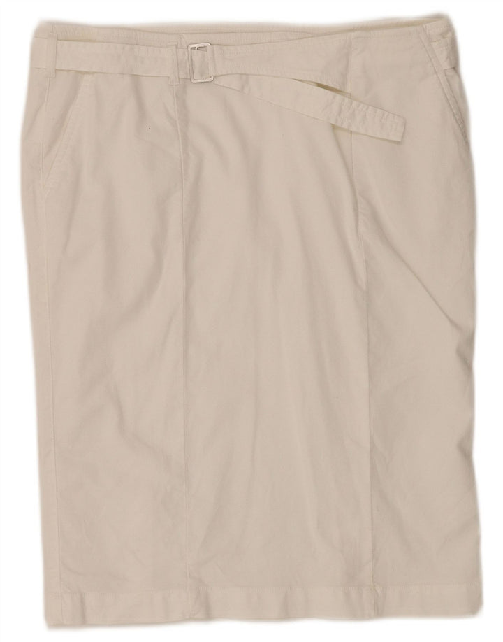 TRUSSARDI lige nederdel til kvinder IT 46 Large W34 Hvid