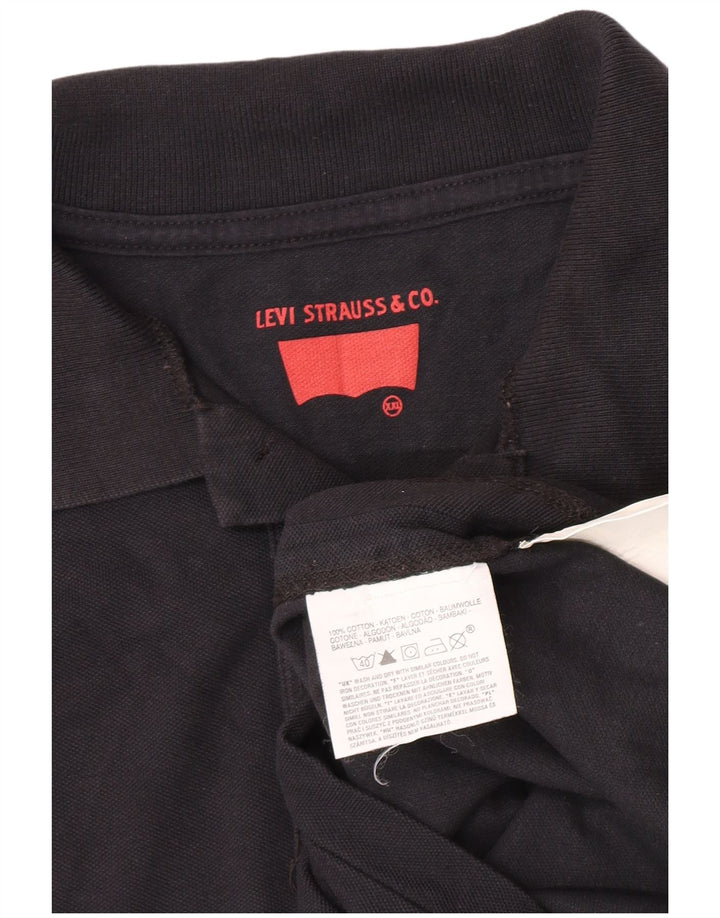 Levi's herre poloshirt 2XL sort bomuld