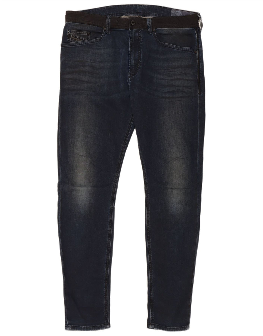 DIESEL Herre Spender Skinny Jeans W32 L30 Blå Bomuld