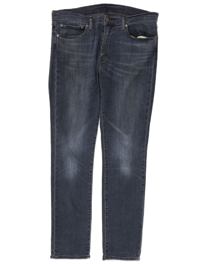 Levi's Herre 511 Slim Jeans W36 L32 Marineblå Bomuld