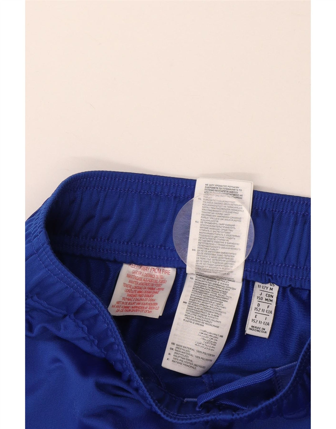 ADIDAS Træningsdragt til drenge Bukser Joggers 11-12 år Blå polyester