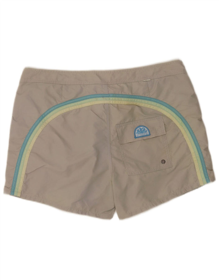Sundek Herre badeshorts Stor Gråstribet Nylon