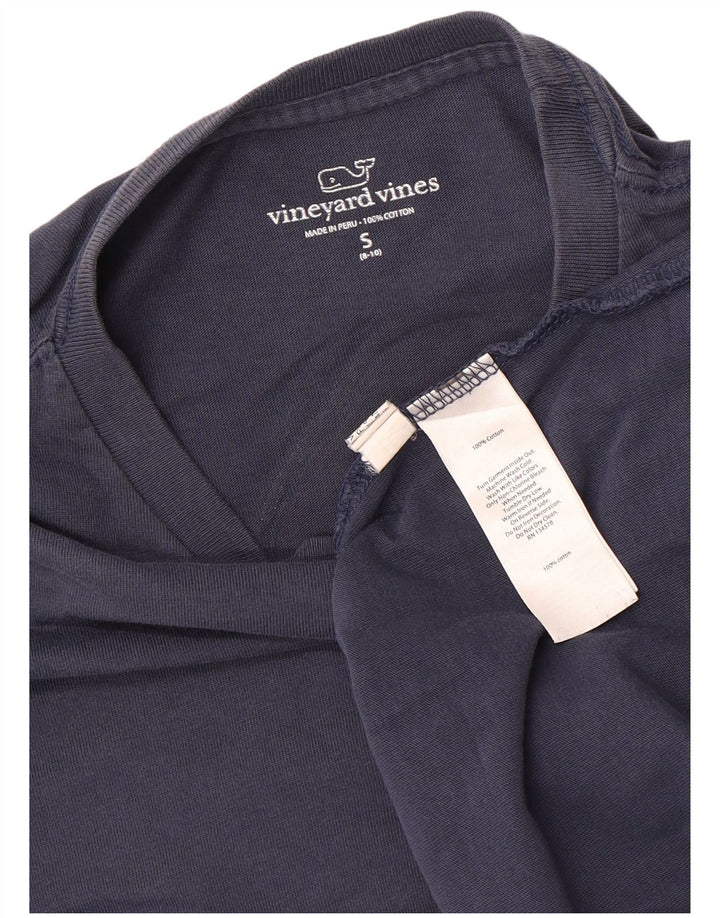 VINEYARD VINES Drenge Grafisk Top Langærmet 8-9 År Lille Blå Jul