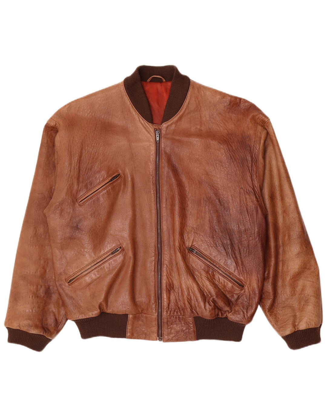 Vintage herre læderjakke UK 40 Large Brown