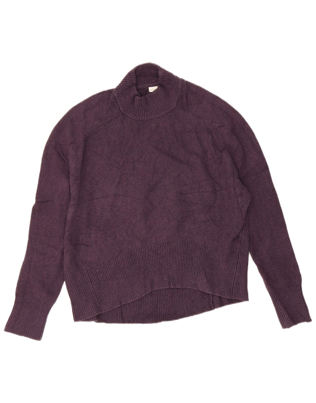 John Lewis Dame Oversized Turtle Neck Jumper Sweater UK 10 Small Purple