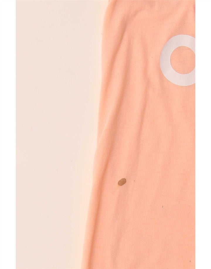 Adidas Dame Grafisk Vest Top UK 12/14 Medium Pink Polyester