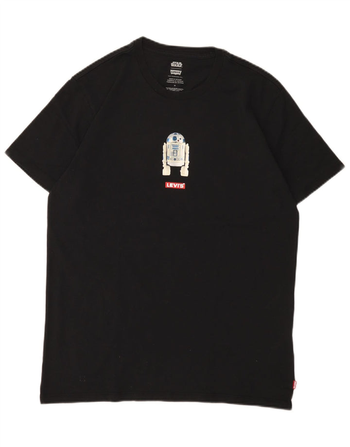 Levi's Herre grafisk T-shirt top mellem sort bomuld