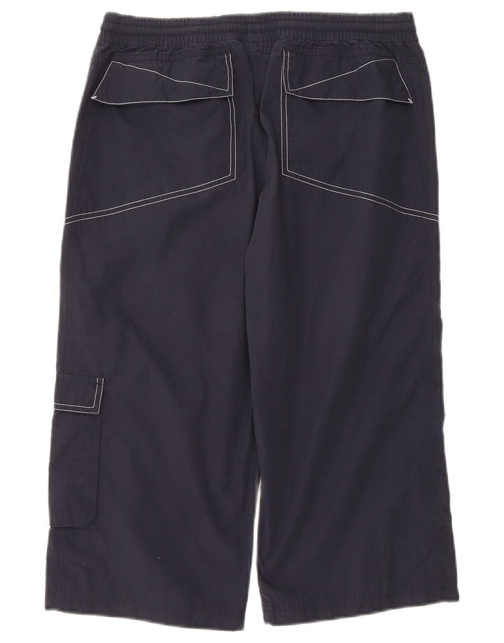 ADIDAS Mens Capri Tracksuit Trousers Small  Navy Blue Polyester
