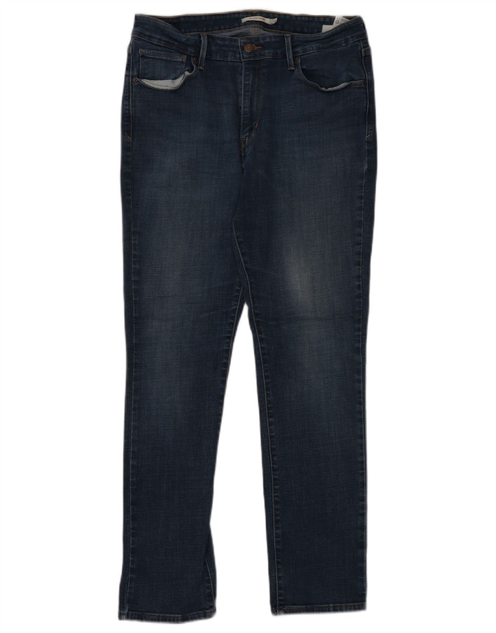 LEVI'S Dame Mid Rise Skinny Jeans US 16 2XL W33 L32 Blå Bomuld