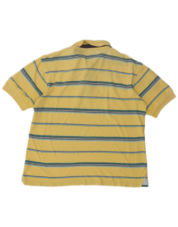 Tommy Hilfiger Herre poloshirt Stor gulstribet bomuld