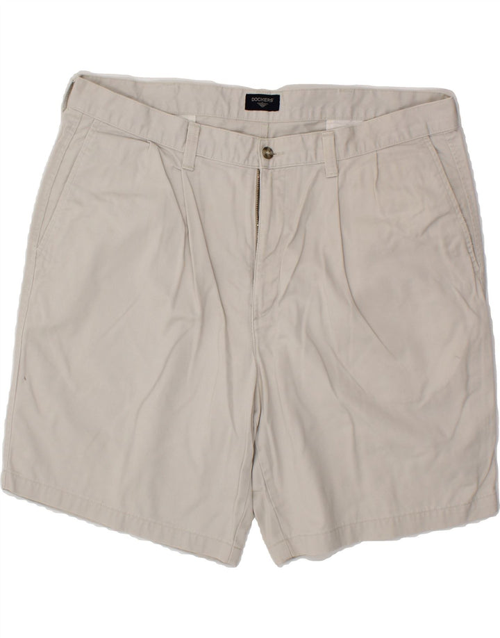 DOCKERS Mens Chino Shorts W40 XL Grey Cotton Vintage Dockers and Second-Hand Dockers from Messina Hembry 