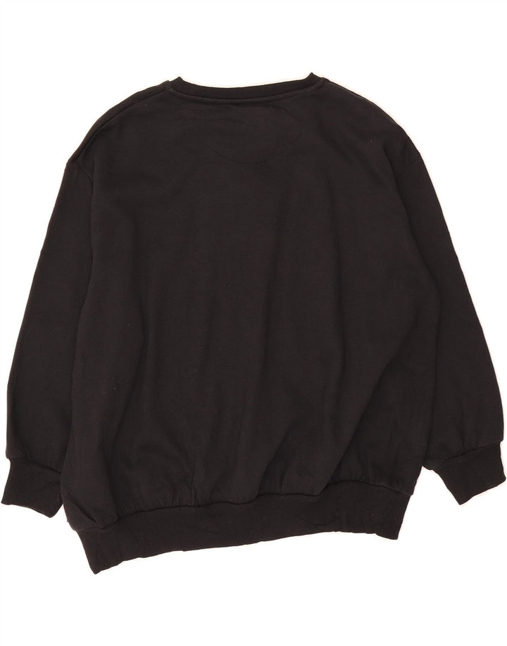 LEVI'S Boys Loose Fit Graphic Sweatshirt Jumper 12-13 Years Large Black Vintage Levi's and Second-Hand Levi's from Messina Hembry 