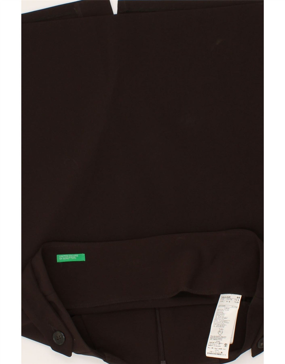 BENETTON Womens Pencil Skirt IT 44 Medium W30  Brown Polyester Vintage Benetton and Second-Hand Benetton from Messina Hembry 