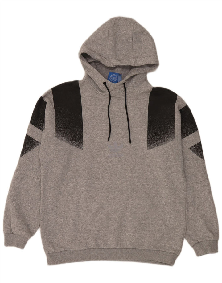 Adidas Herre hættetrøje Jumper Medium Grey Colourblock Bomuld