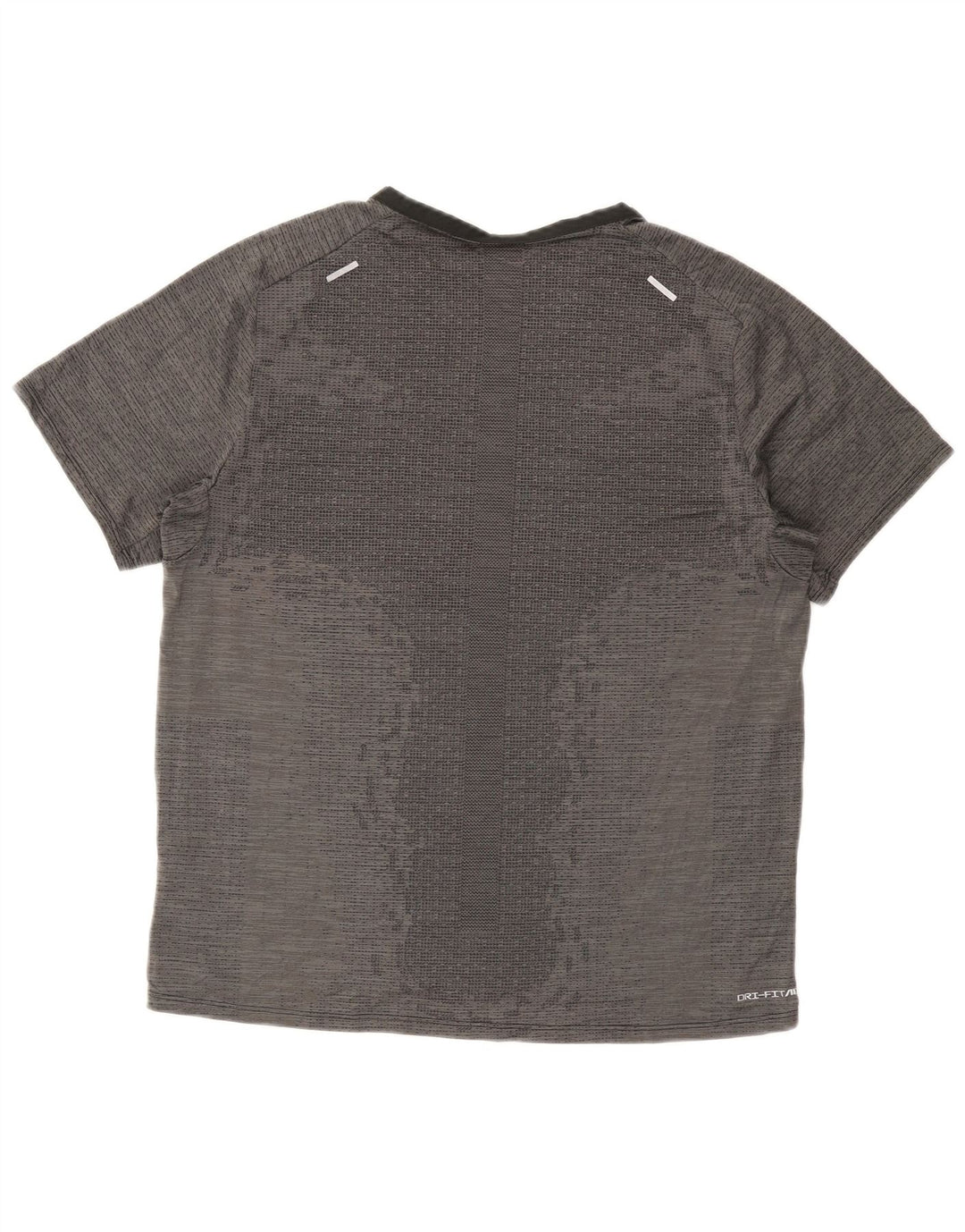 Nike Herre Dri Fit T-Shirt Top Stor Grå Polyester Sports