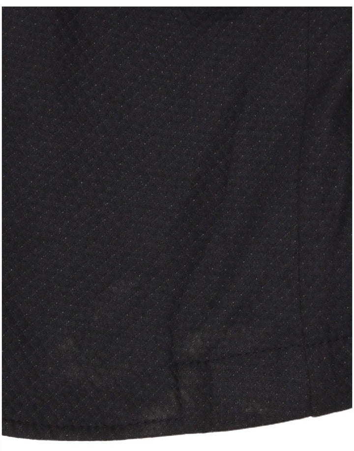 Zara Herre 2-knaps blazerjakke EU 46 Lille marineblå geometrisk polyester