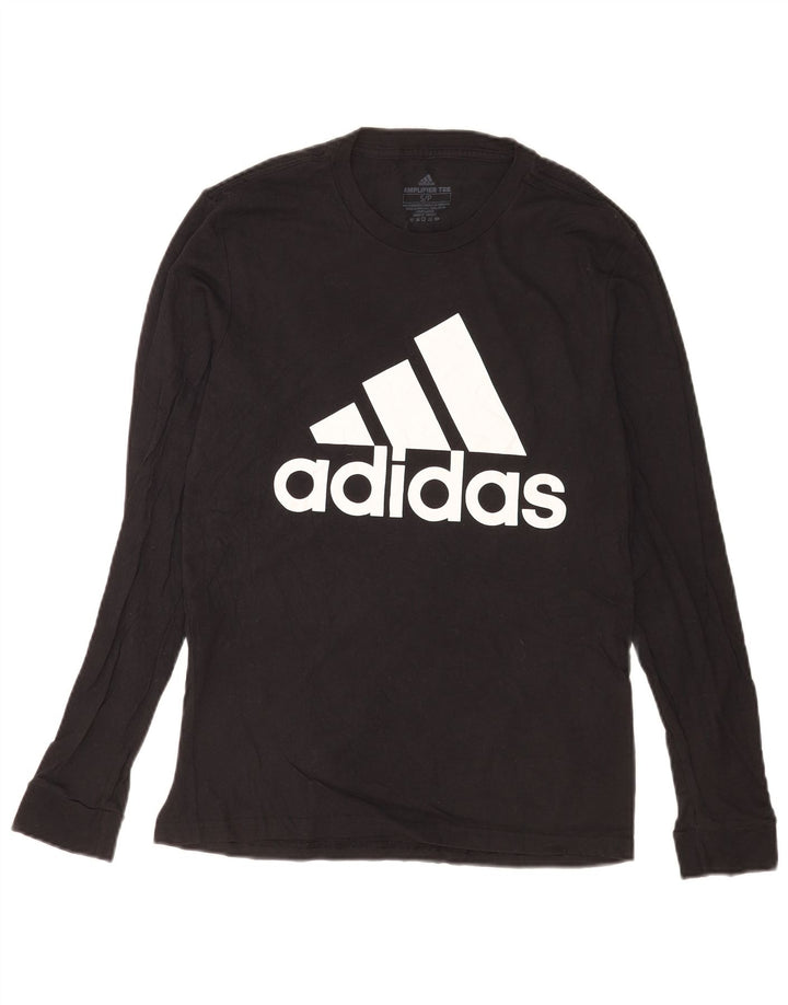 Adidas Herre grafisk top Langærmet lille sort bomuld