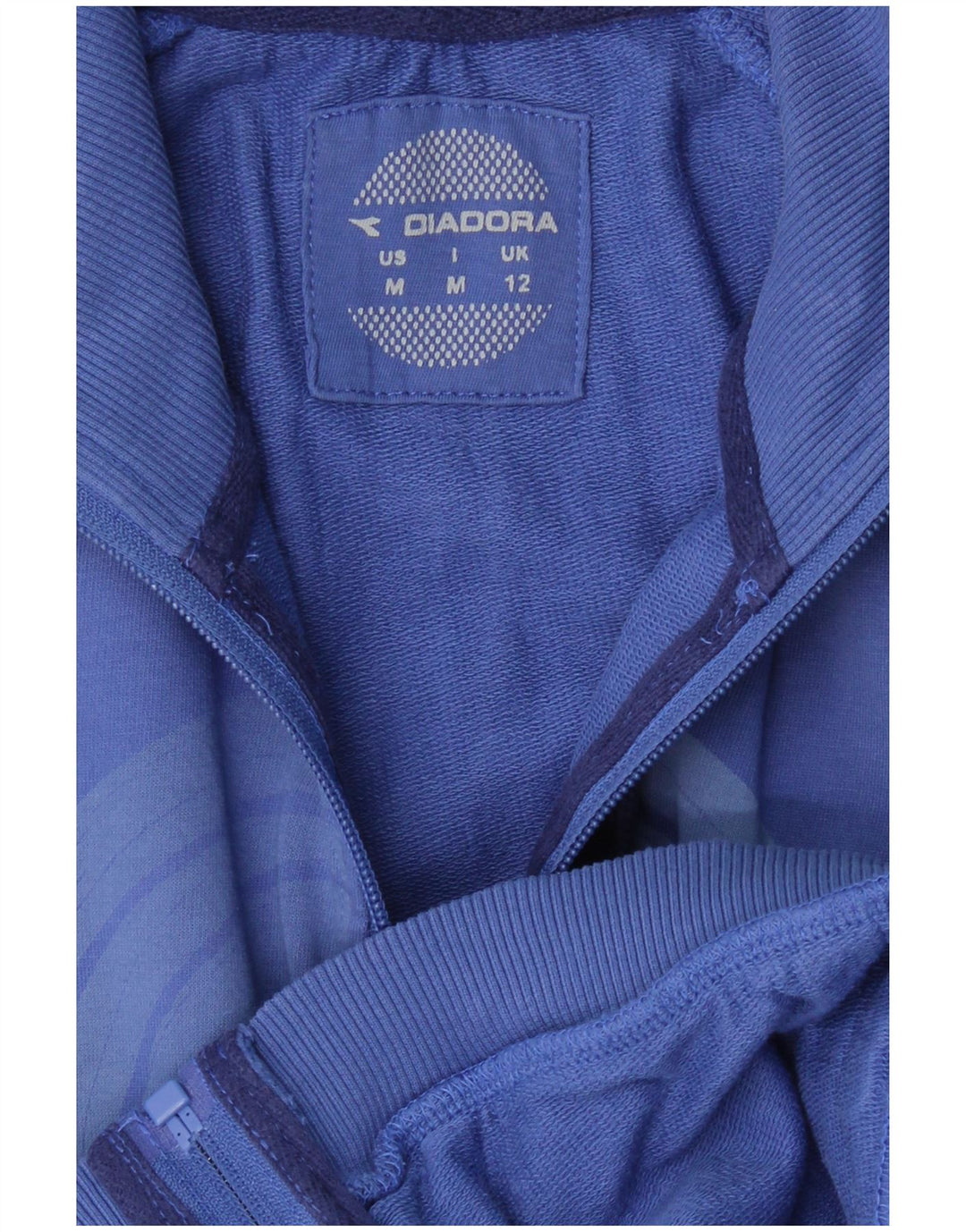 DIADORA Grafisk træningsdragt topjakke til kvinder UK 12 Medium Blue