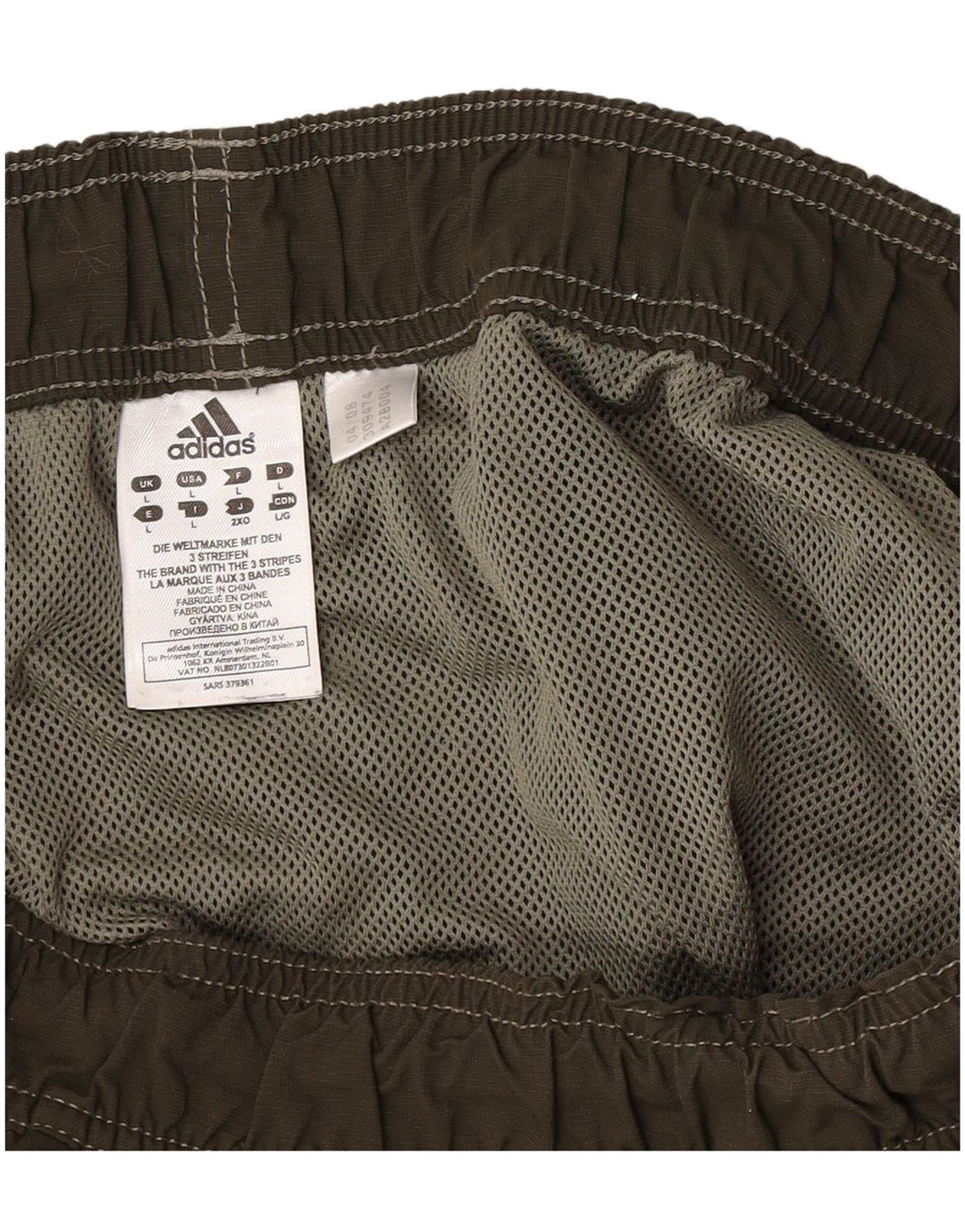 Adidas Grafiske badeshorts til mænd store Khaki Nylon