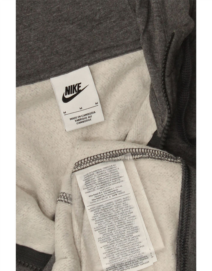 NIKE hættetrøje med lynlås til mænd Medium Grey Flecked Bomuld
