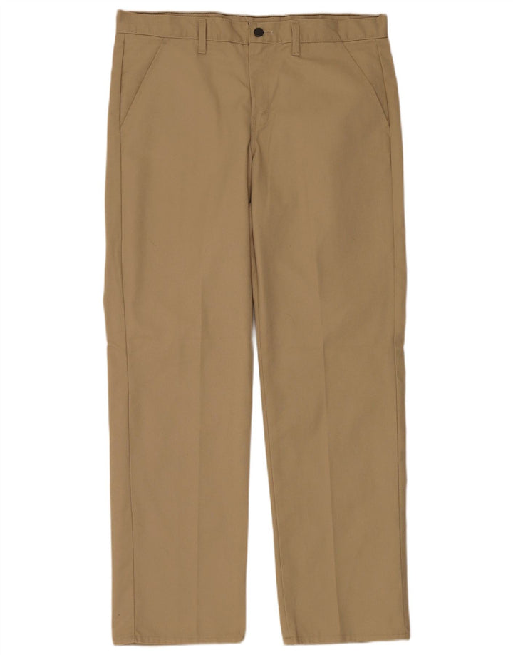 Dickies Straight Chino Bukser til mænd W34 L32 Khaki Polyester