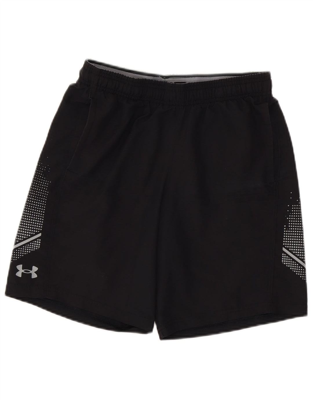 UNDER ARMOUR Grafiske sportsshorts til drenge 11-12 år Stor sort polyester