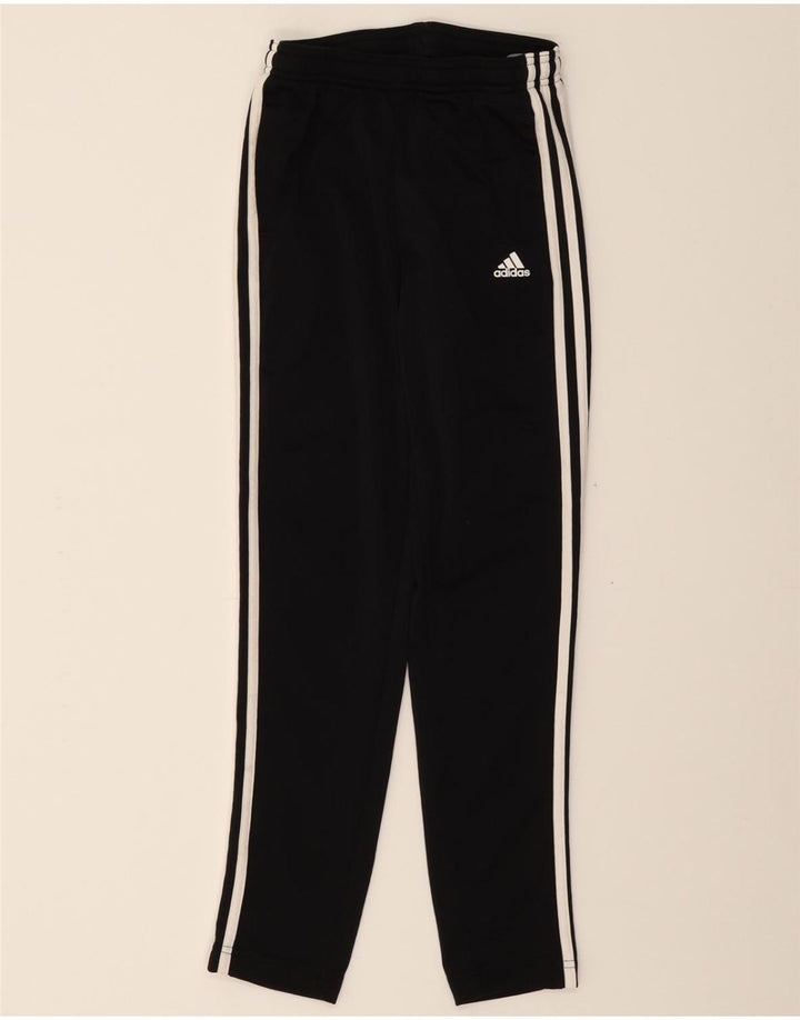 ADIDAS Boys Aeroready Tracksuit Trousers 11-12 Years  Black Polyester Vintage Adidas and Second-Hand Adidas from Messina Hembry 