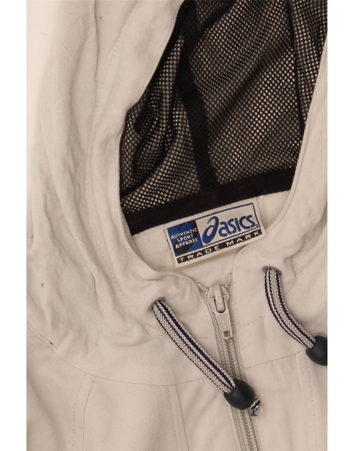 Asics Hættetrøje med lynlås til mænd Large Off White Acetate