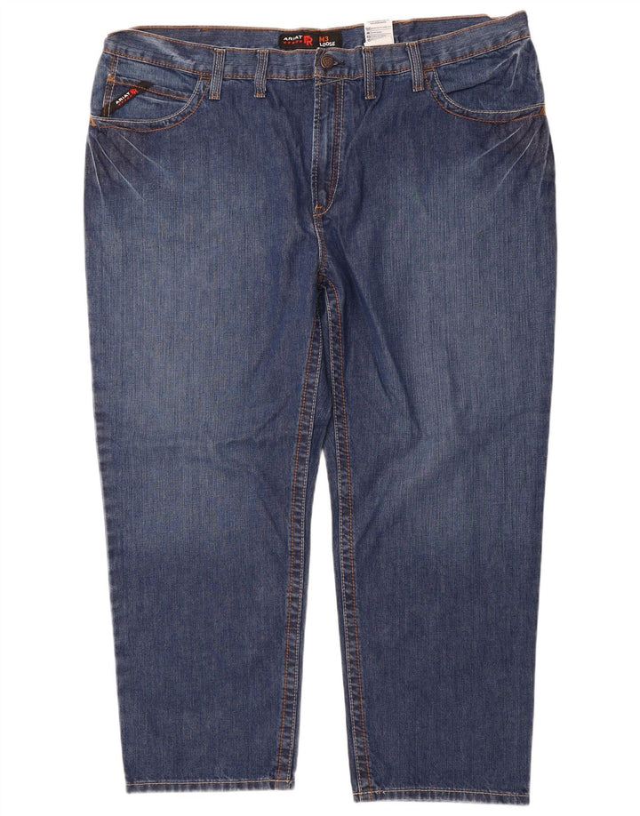 ARIAT Herre M3 Løse jeans W48 L30 Blå Bomuld