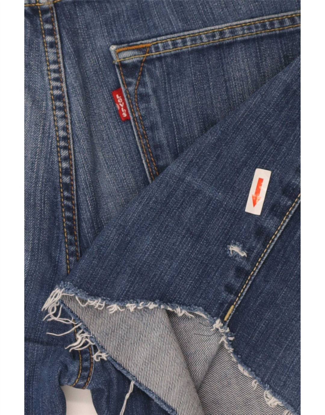 Levi's Herre 506 almindelige denimshorts W34 Large Blue Cotton