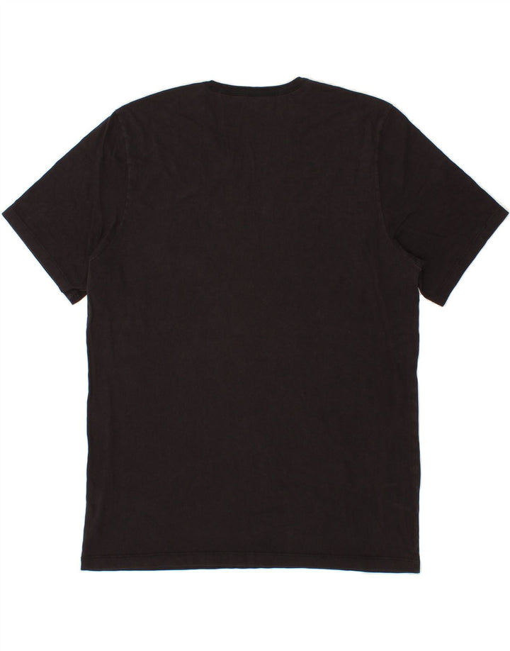 HUGO BOSS Herre T-Shirt Top XL Sort Bomuld