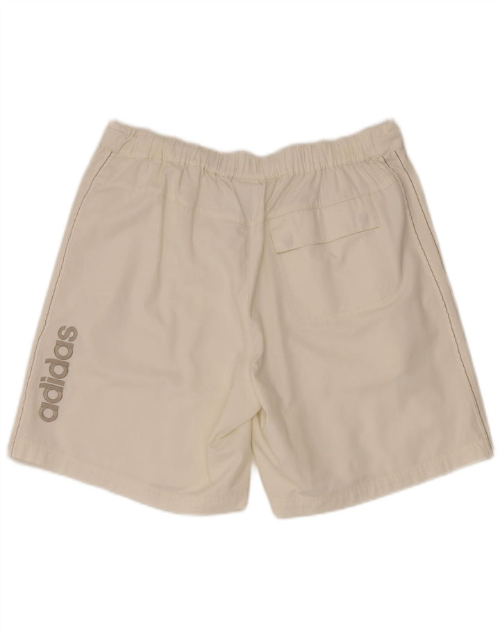 Adidas Graphic Cargo Shorts til kvinder Medium W34 Off White Polyester