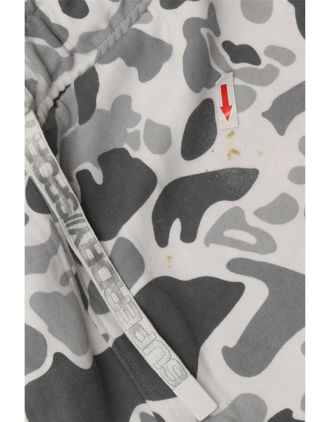 Superdry Herre grafiske sportsshorts Mediumgrå Camouflage Bomuld