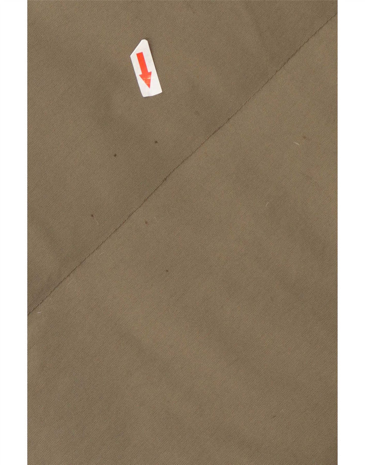 Aspesi Herre Polstret Gilet UK 38 Medium Khaki Nylon