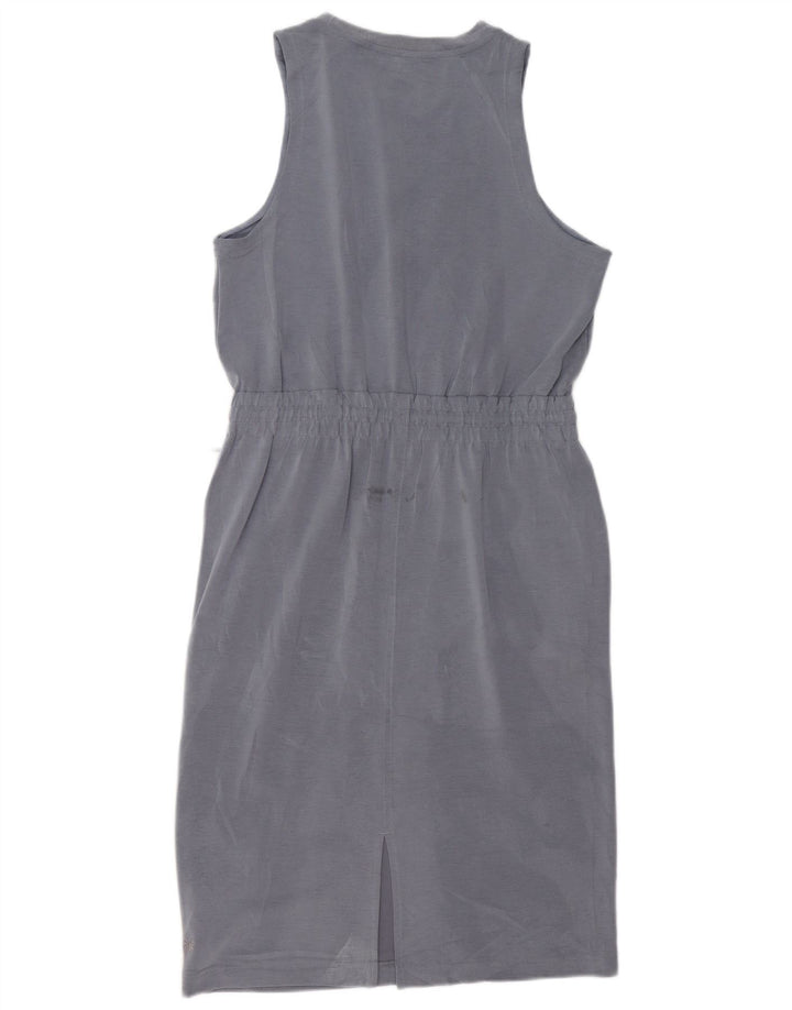 ATHLETA Kvinders Ærmeløs Skede Kjole UK 14 Medium Grey Tencel