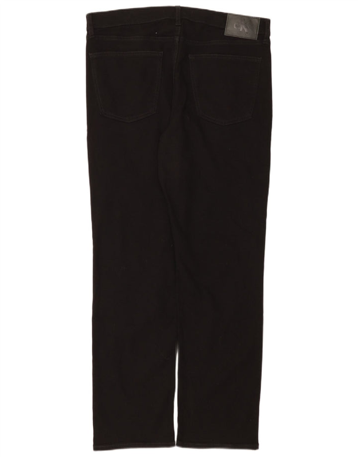 Calvin Klein Straight Jeans til mænd W36 L32 Sort bomuld