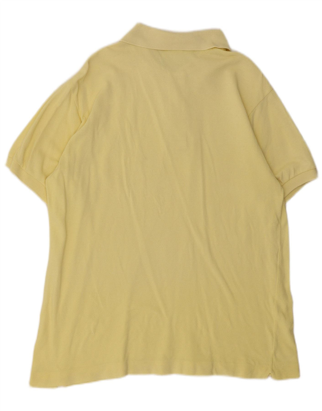 LACOSTE Mens Polo Shirt Size 4 Medium Yellow Cotton