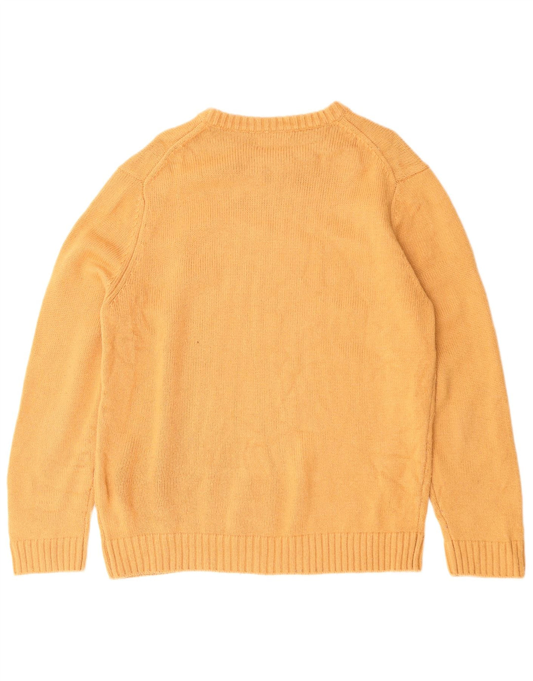 Zara Herre sweater med rund hals, medium gul