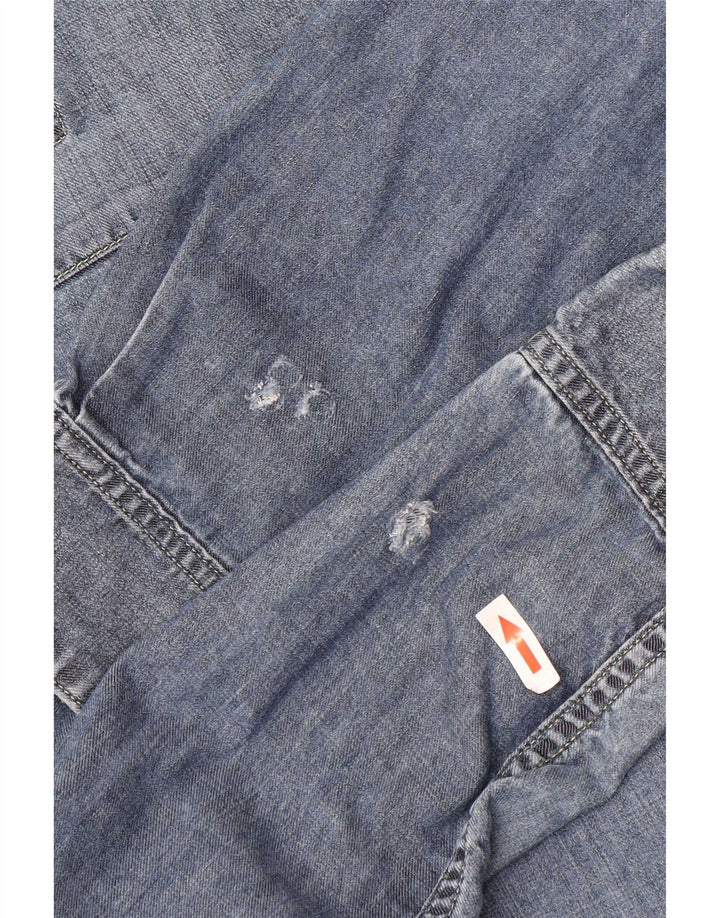 Lee Denimskjorte til mænd Medium blå bomuld