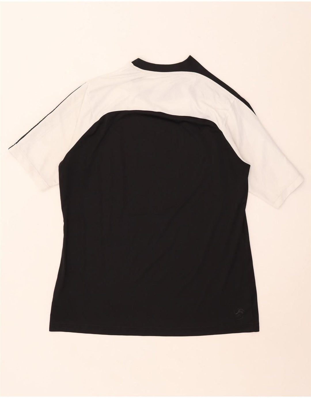 Adidas Herre T-Shirt Top Stor Sort Colourblock Polyester