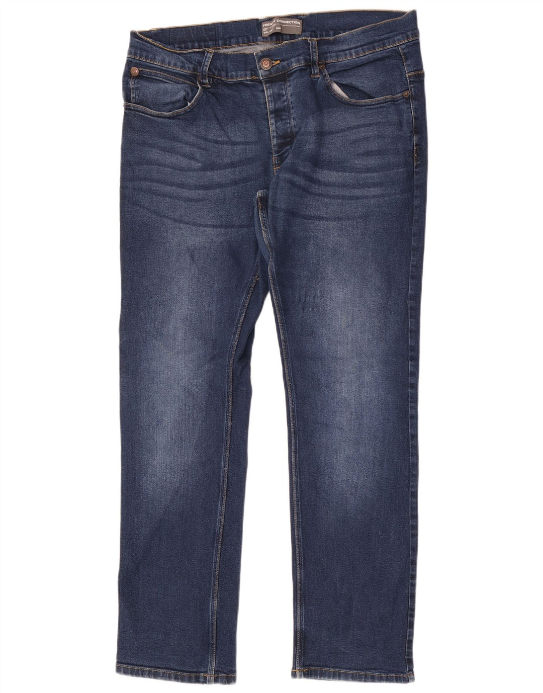 French Connection Slim Jeans til mænd W36 L32 blå bomuld