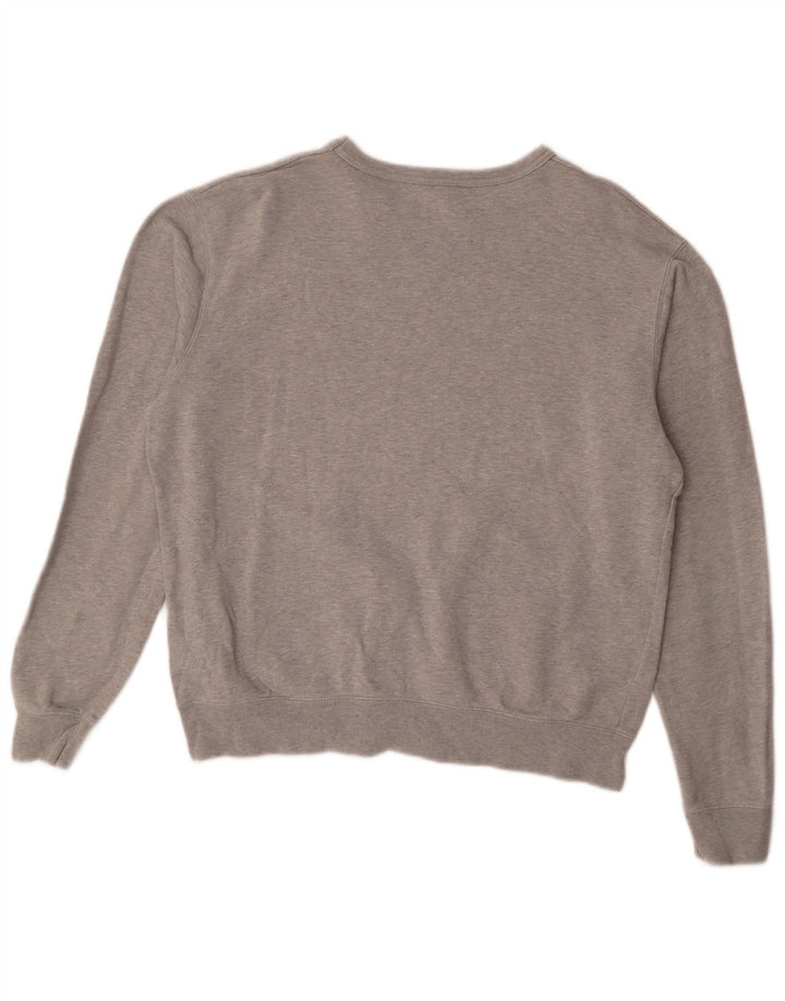 Levi's Dame Oversized Sweatshirt Jumper UK 14 Medium Grey Flecked Bomuld