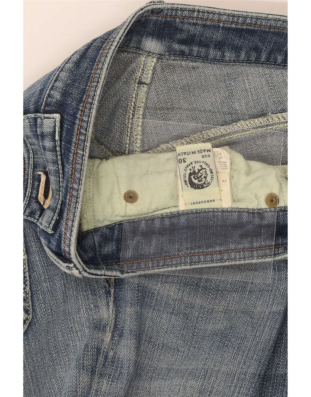 Diesel Dame Bootcut Jeans W30 L33 Blå Bomuld