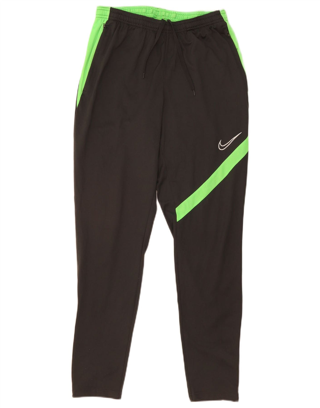 Nike Dame Dri Fit træningsdragt Bukser UK 12 Medium Grey Colourblock